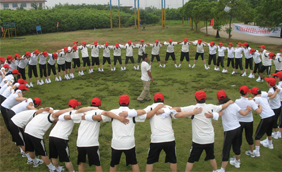The outdoor development training of Wenzhou audeli environmental protection equipment co.,LTD